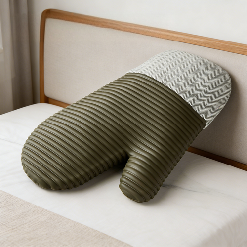 Extra Long Silicone Oven Mitts, Heat Resistant Kitchen Gloves with Non-Slip Striped Design, Soft Cotton Lining and Hanging Loop for Baking Grilling