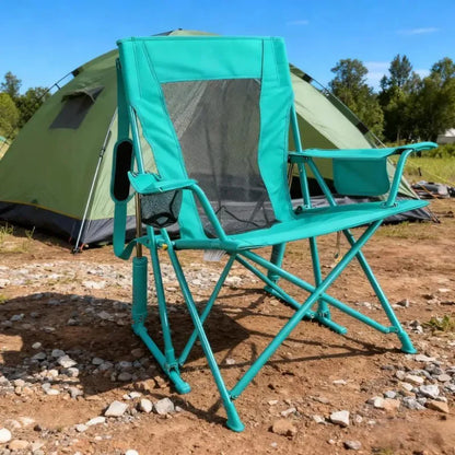 Smooth spring-action rocking design delivers comfortable using experience